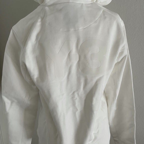 Y-3 branded hoodie in white size small - Picture 5 of 12